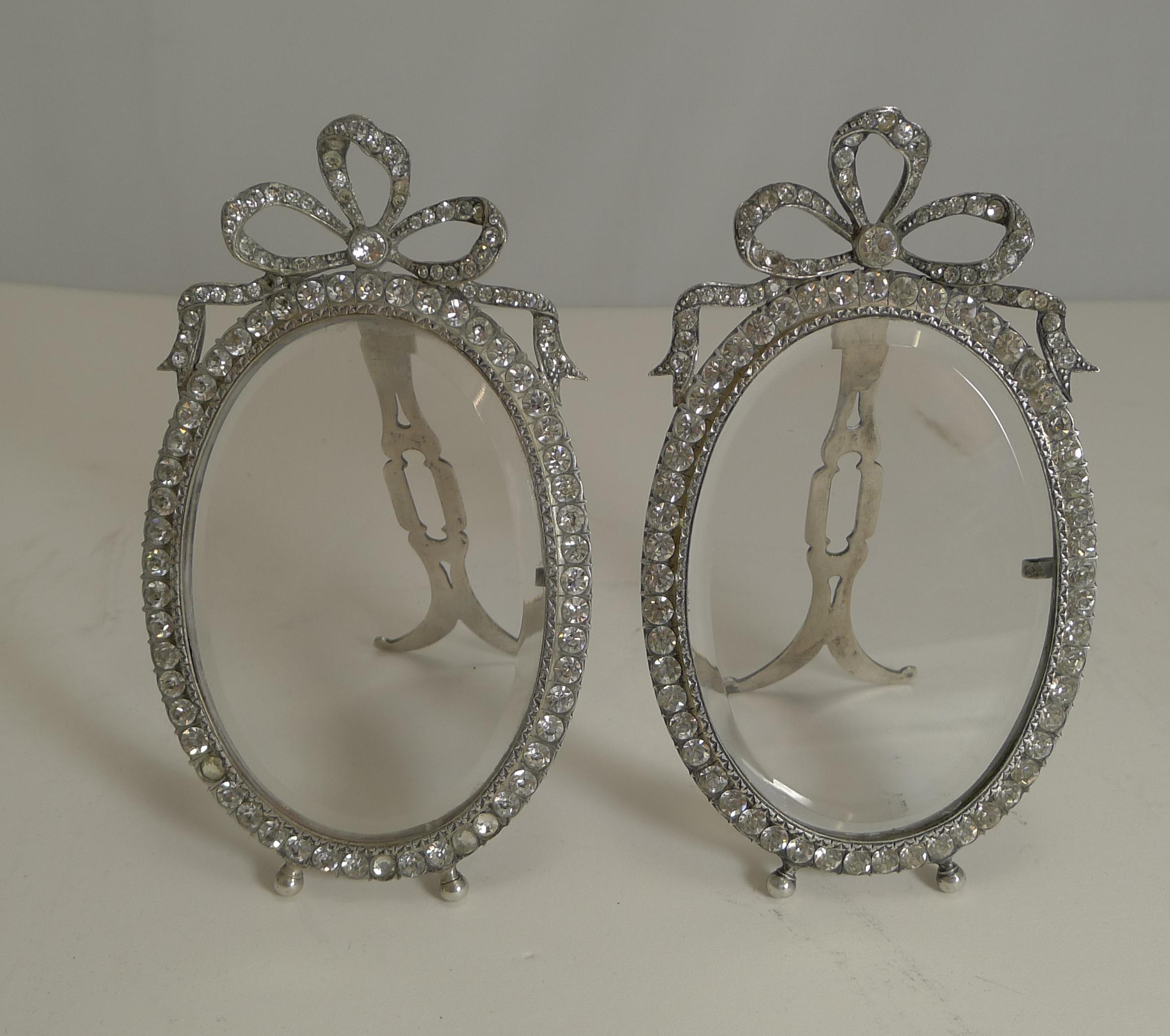 Late 19th Century Pair of Antique French Paste Photograph / Picture Frames, circa 1890