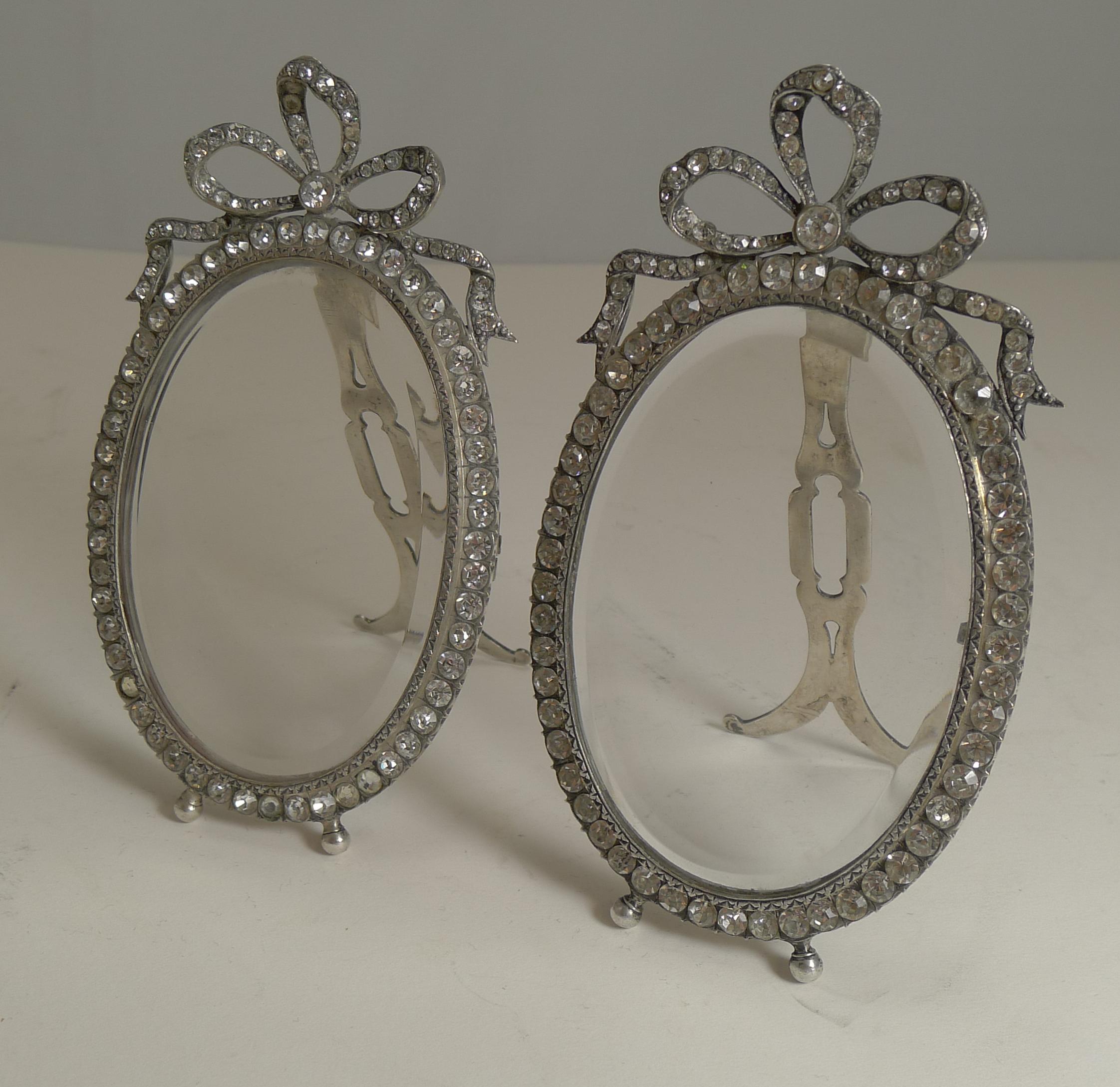 Pair of Antique French Paste Photograph / Picture Frames, circa 1890 1