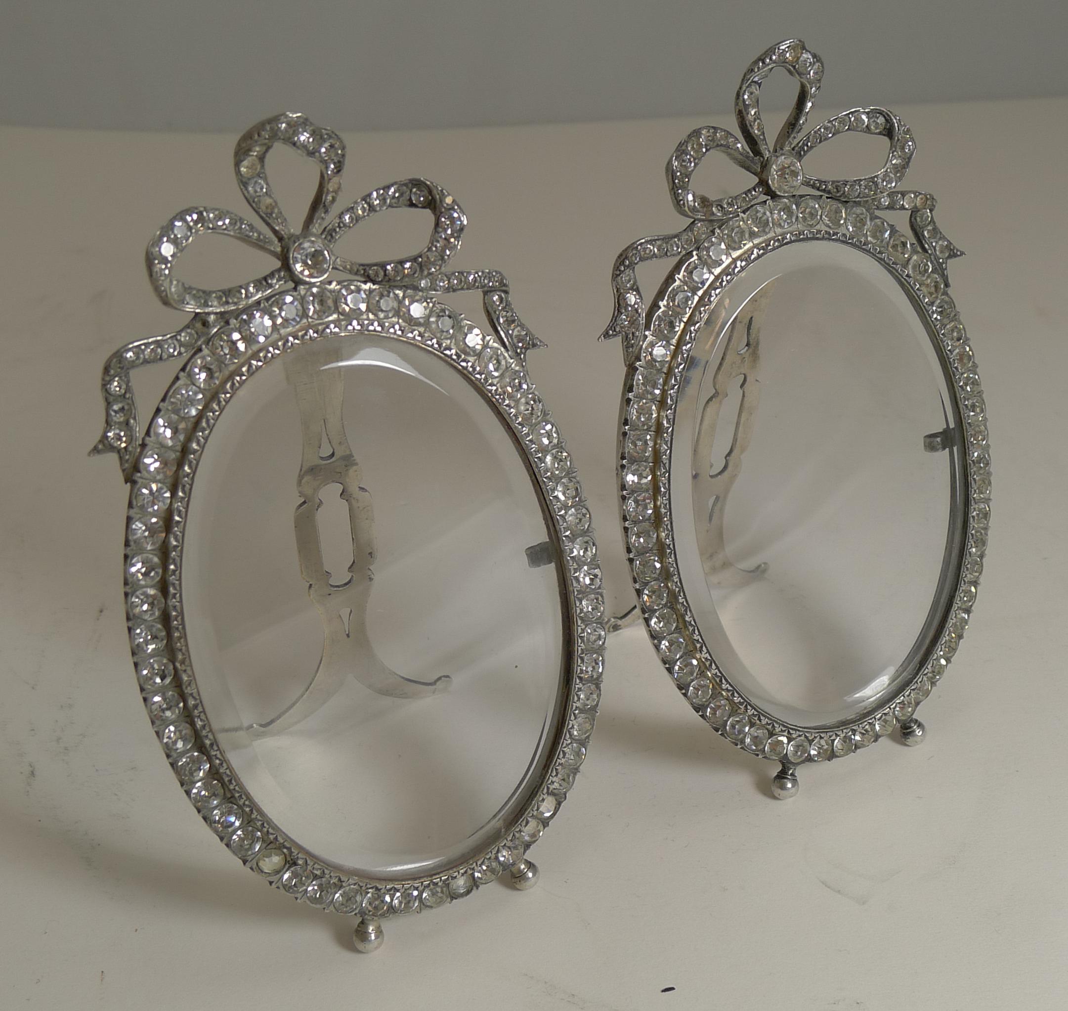Pair of Antique French Paste Photograph / Picture Frames, circa 1890 2