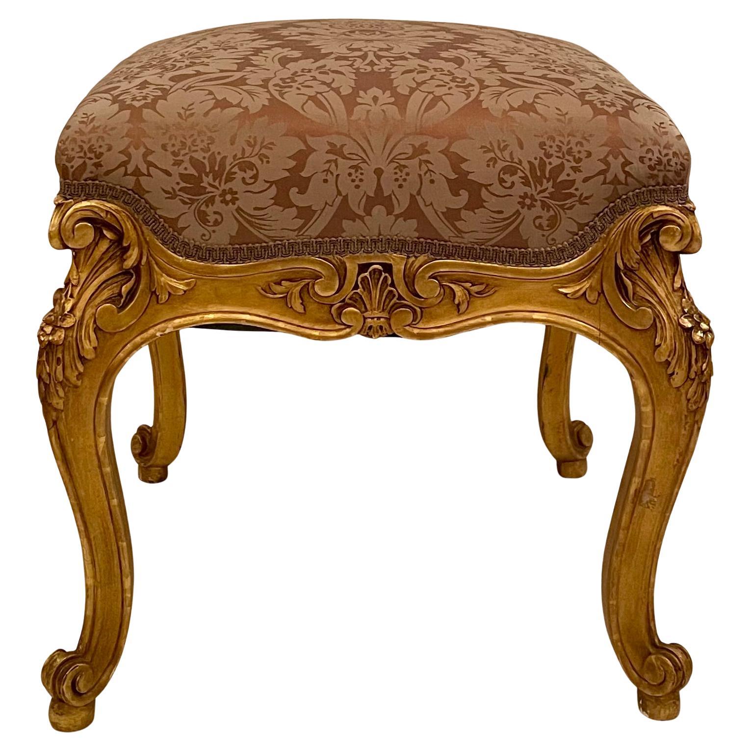 Français Paire de bancs anciens de la Régence française en or, vers 1875-1885. en vente
