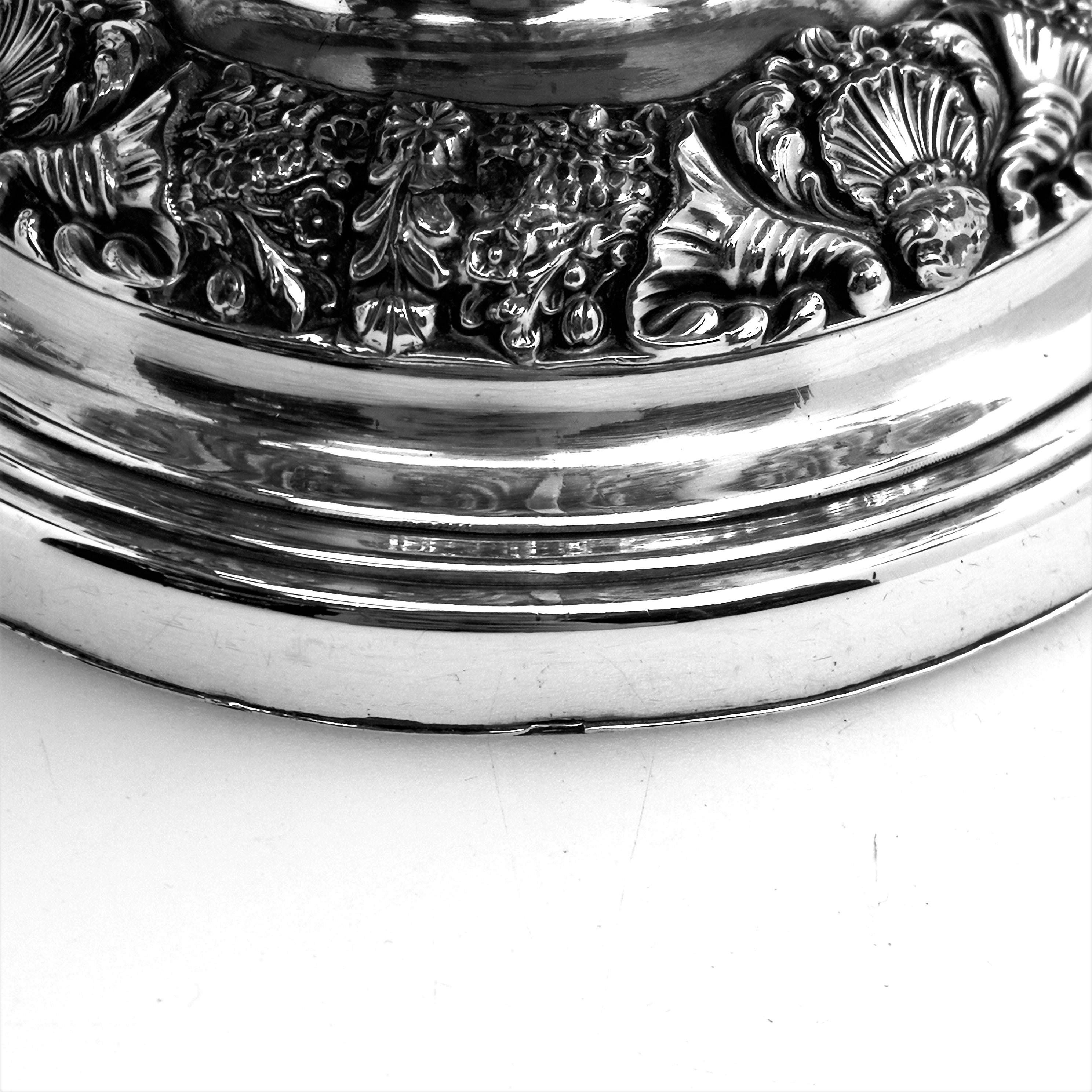 Antique Georgian Old Sheffield Plate Wine Coolers c. 1825 Silver Plate  Pair 10