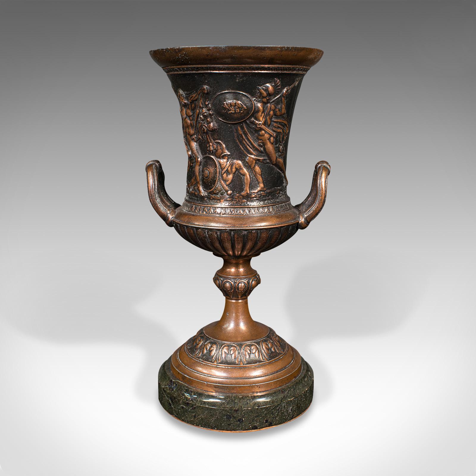 British Pair, Antique Grand Tour Urns, Italian, Decorative Vase, Roman Taste, Victorian For Sale