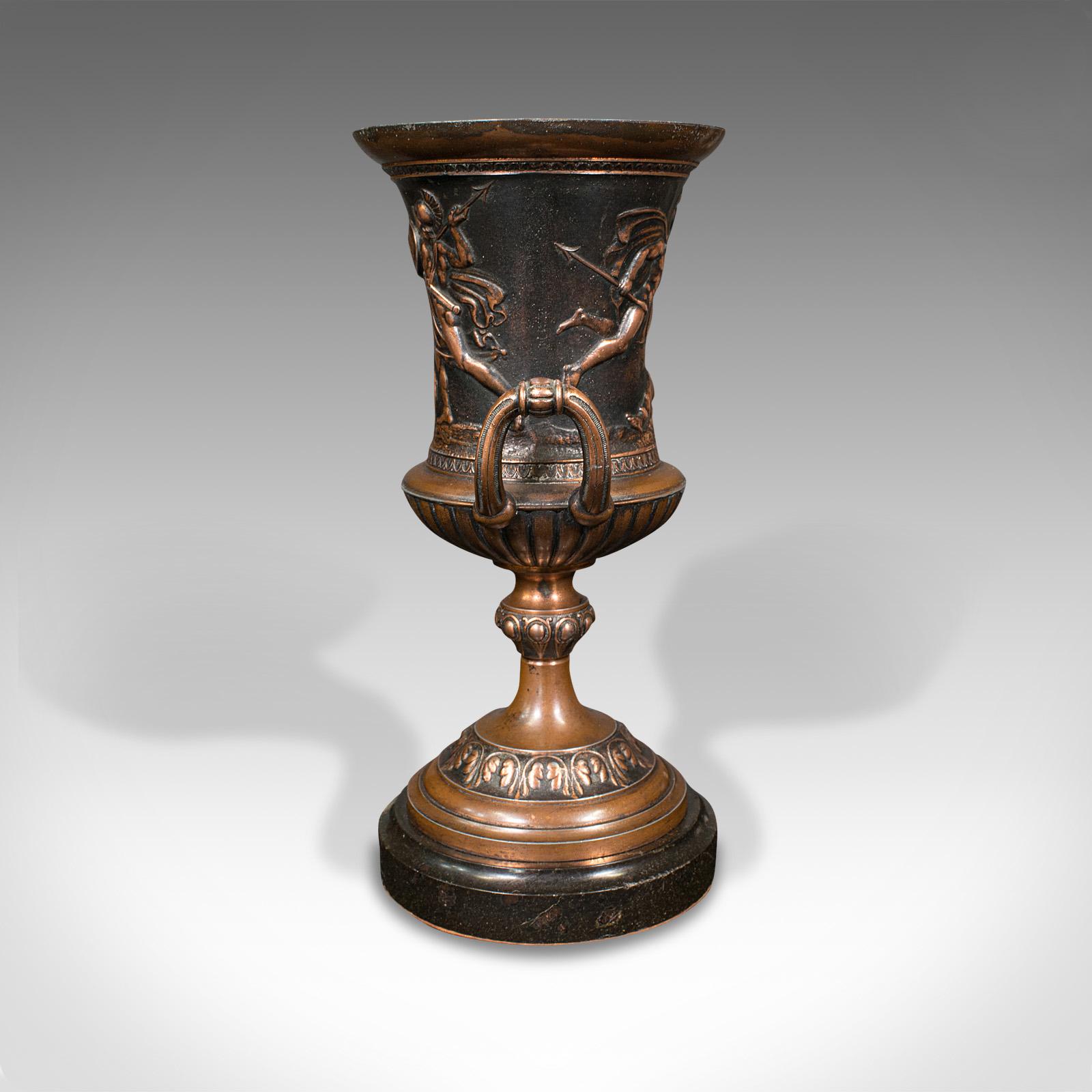 Pair, Antique Grand Tour Urns, Italian, Decorative Vase, Roman Taste, Victorian For Sale 1