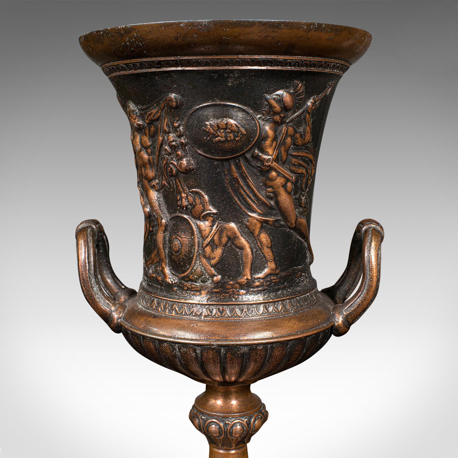 Pair, Antique Grand Tour Urns, Italian, Decorative Vase, Roman Taste, Victorian For Sale 3