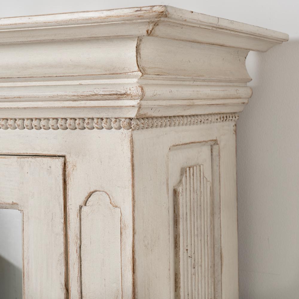 Pair, Antique Gustavian Tall Narrow Bookcases Display Cabinets from Sweden 6