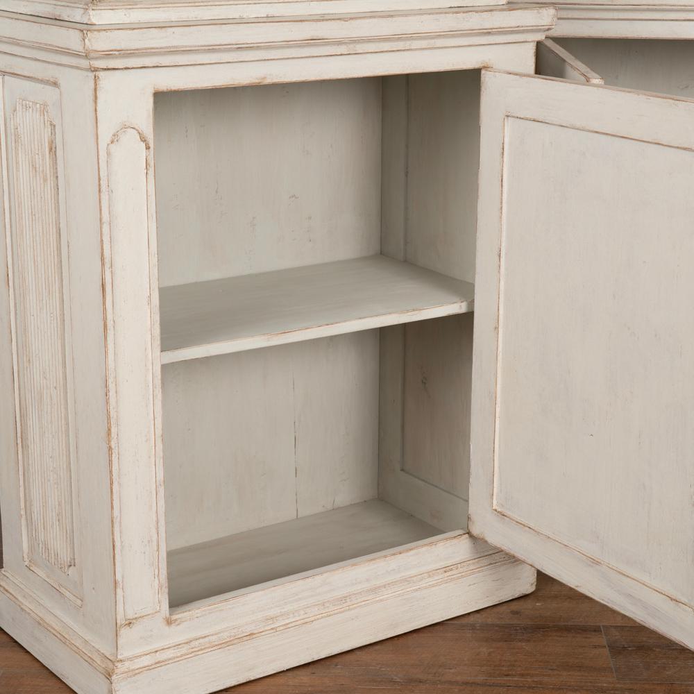 Pair, Antique Gustavian Tall Narrow Bookcases Display Cabinets from Sweden 2