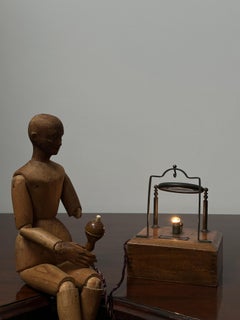 Pair Antique Industrial Magnifying Task Table. Desk Lamp By Franks Of Manchester