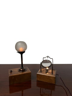 Pair Antique Industrial Magnifying Task Table. Desk Lamp By Franks Of Manchester