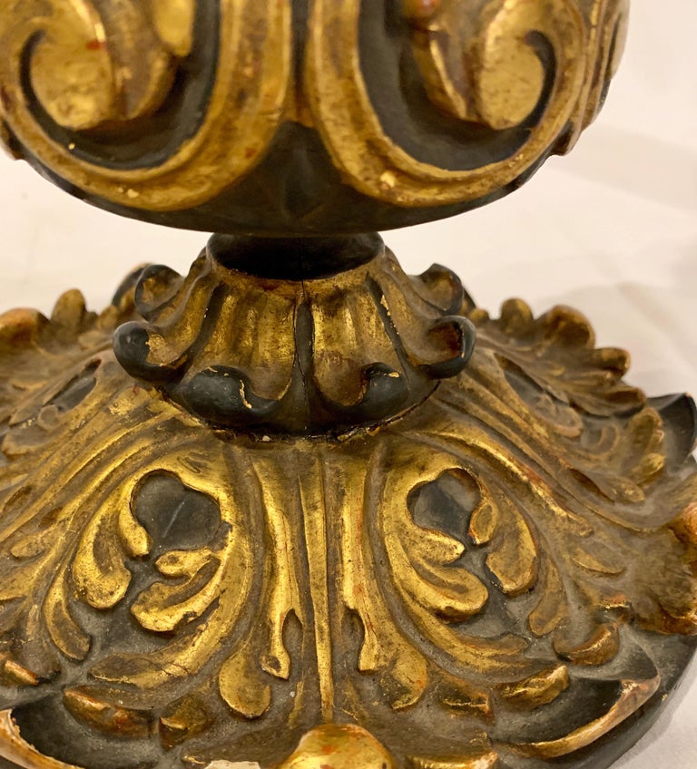Italian Wooden Candlesticks