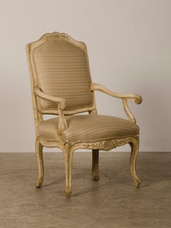 Pair of Antique Italian Louis XV Period Painted Armchairs, circa 1770