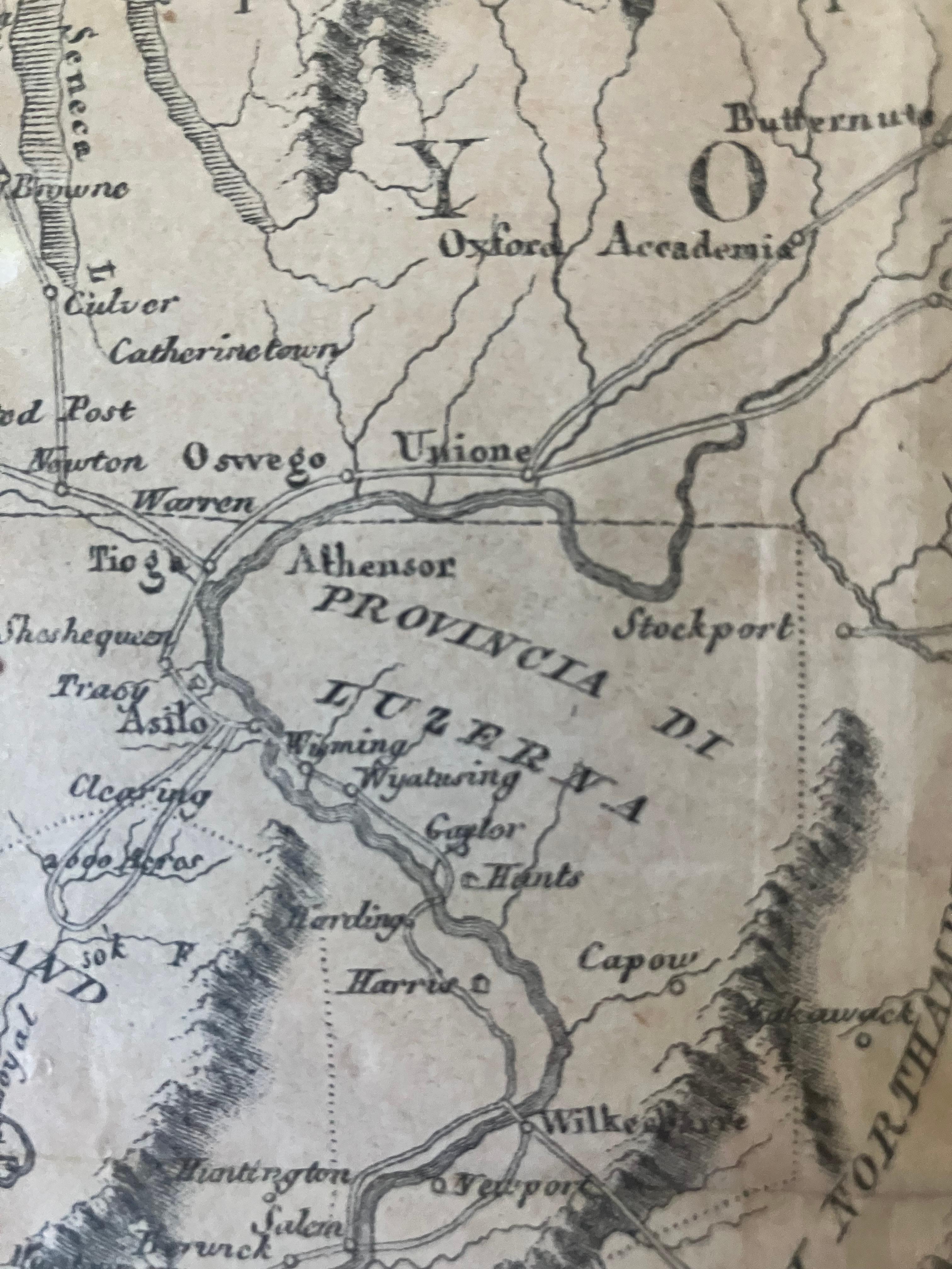 Pair Antique Italian Maps of the North American Eastern Seaboard For Sale 4