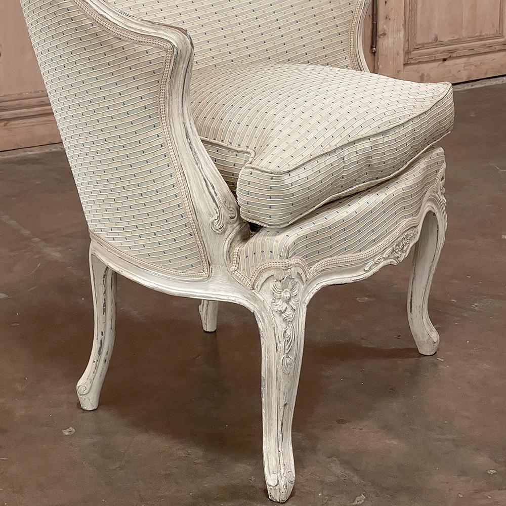 Paire de petits fauteuils italiens anciens peints en vente 3