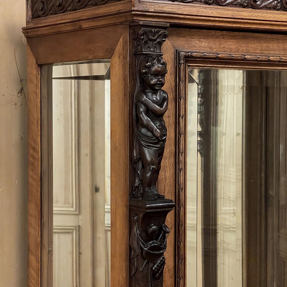 Italian Renaissance Bookcase Pair Antique Italian Renaissance Walnut Bookcases ~ Vitrines For Sale ...