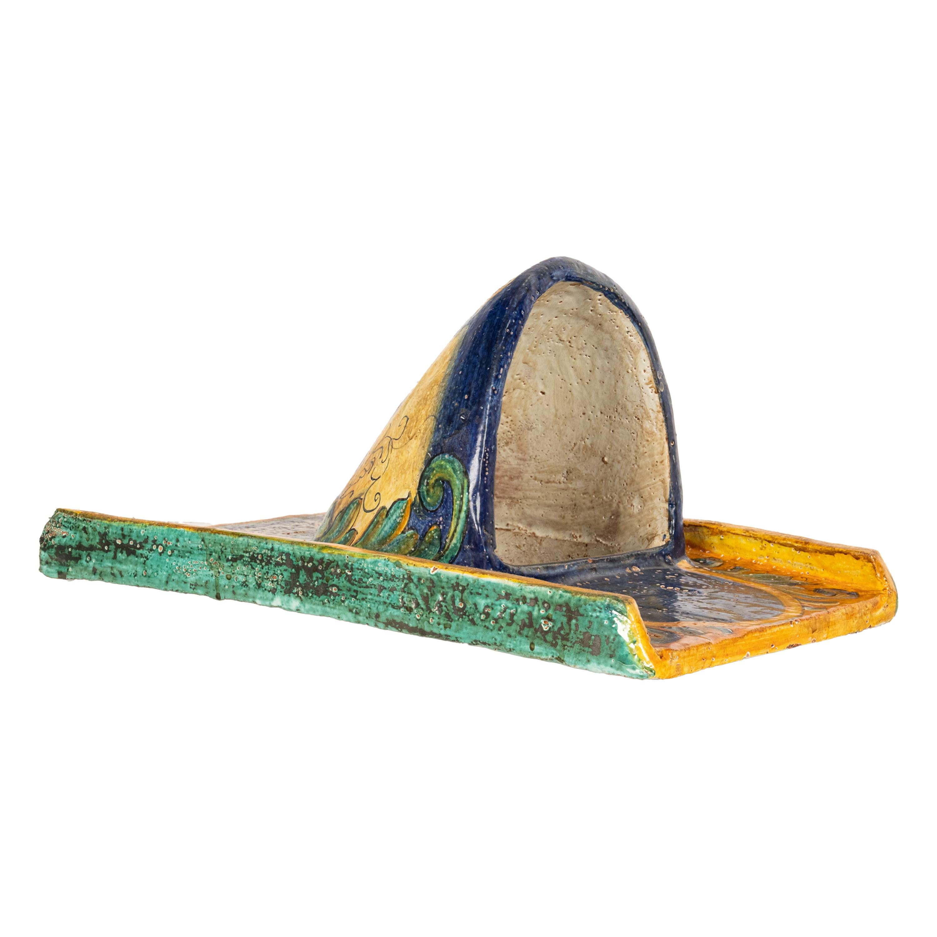 Pareja de Maceteros de Pared Antiguos de Cerámica Maiolica Renacentista de la Umbría Italiana en venta 8