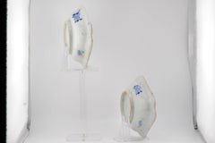 Pair Antique Japanese Porcelain 19th c Meiji Arita Polychrome bowl