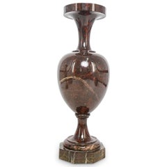 Pair Antique Jasper Stone Vases