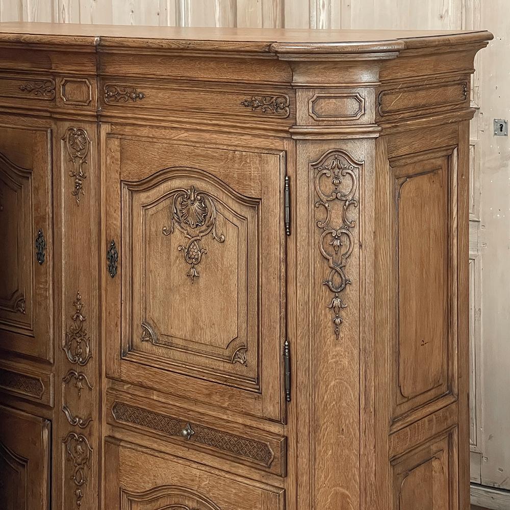 Pair Antique Liegoise 4 Door Cabinets 5