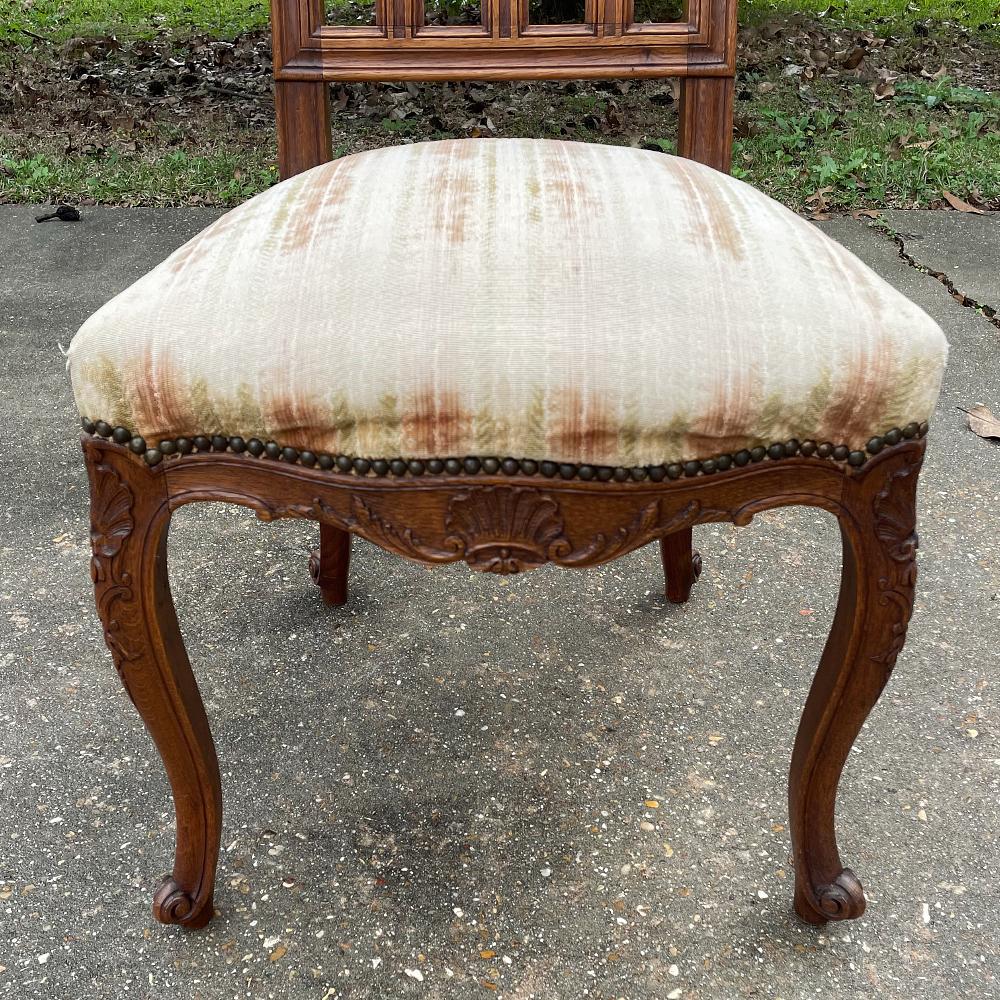Pair Antique Liegoise Louis XIV Side Chairs For Sale 3