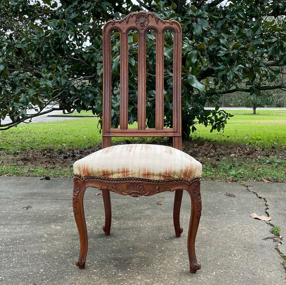 Pair Antique Liegoise Louis XIV Side Chairs For Sale 4