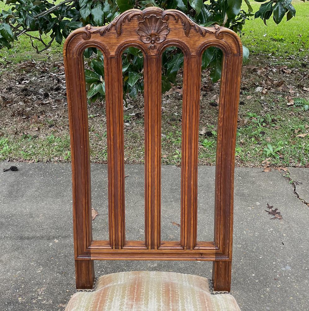 Pair Antique Liegoise Louis XIV Side Chairs For Sale 1