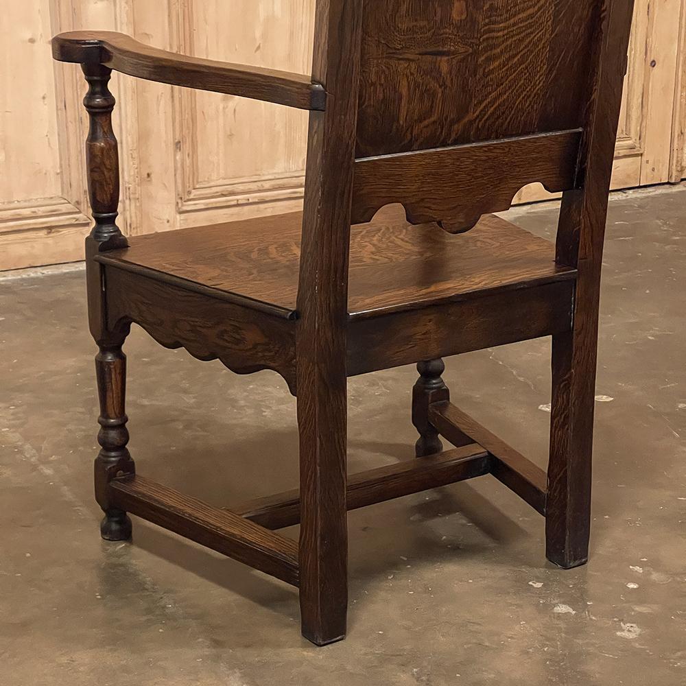 Paar antike Liegoise-Sessel aus massiver Eiche, Louis XIV.-Stil im Angebot 11