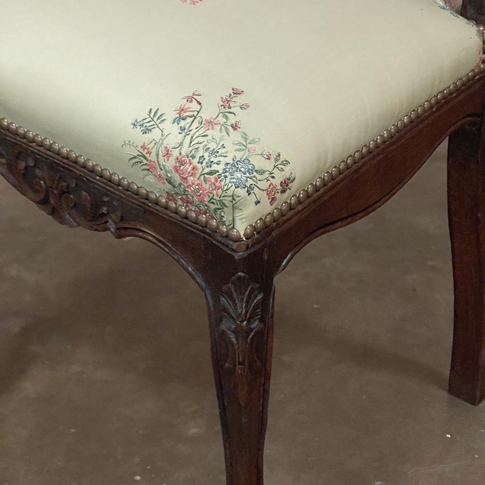 Pair Antique Liegoise Louis XIV Style Side Chairs For Sale 7