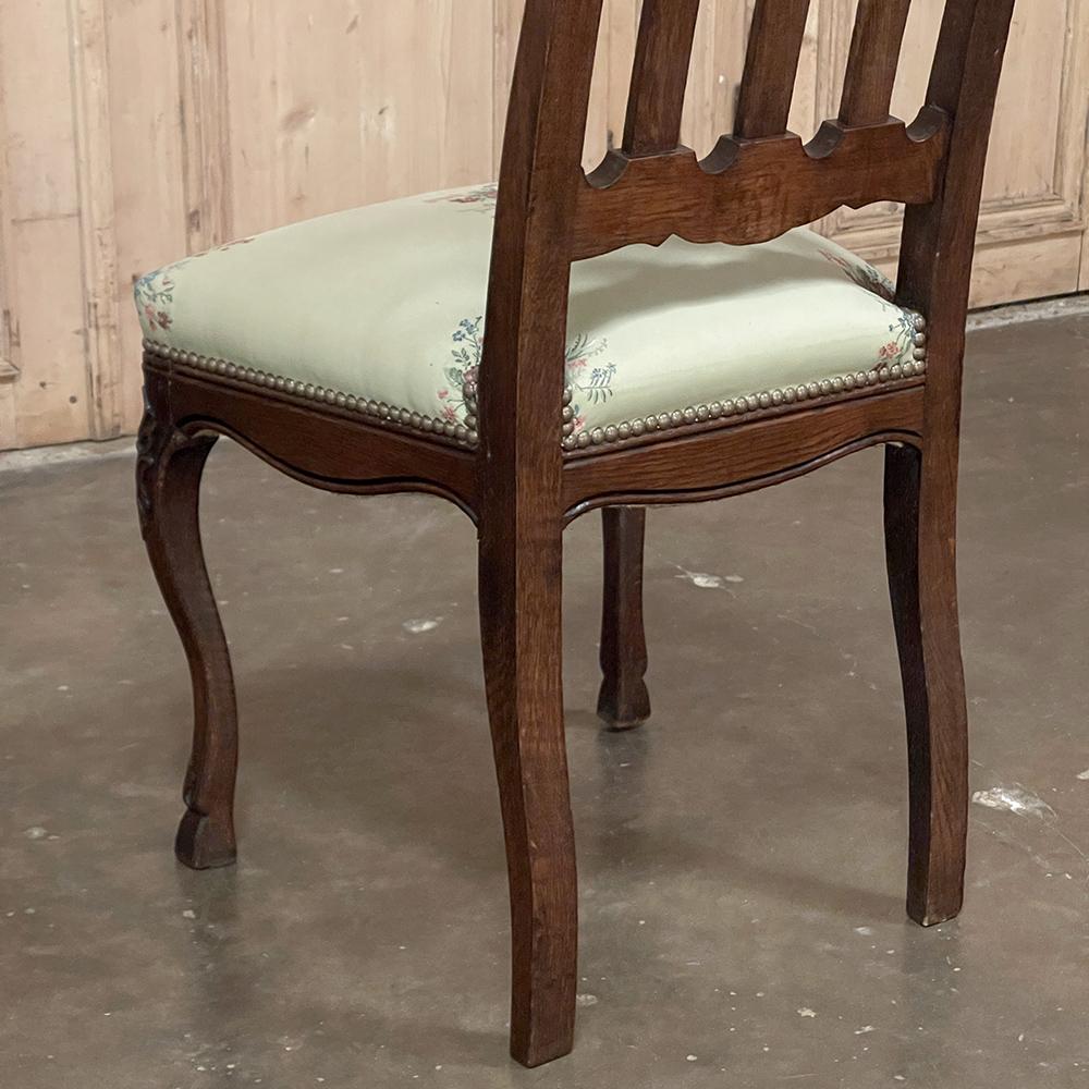 Pair Antique Liegoise Louis XIV Style Side Chairs For Sale 12