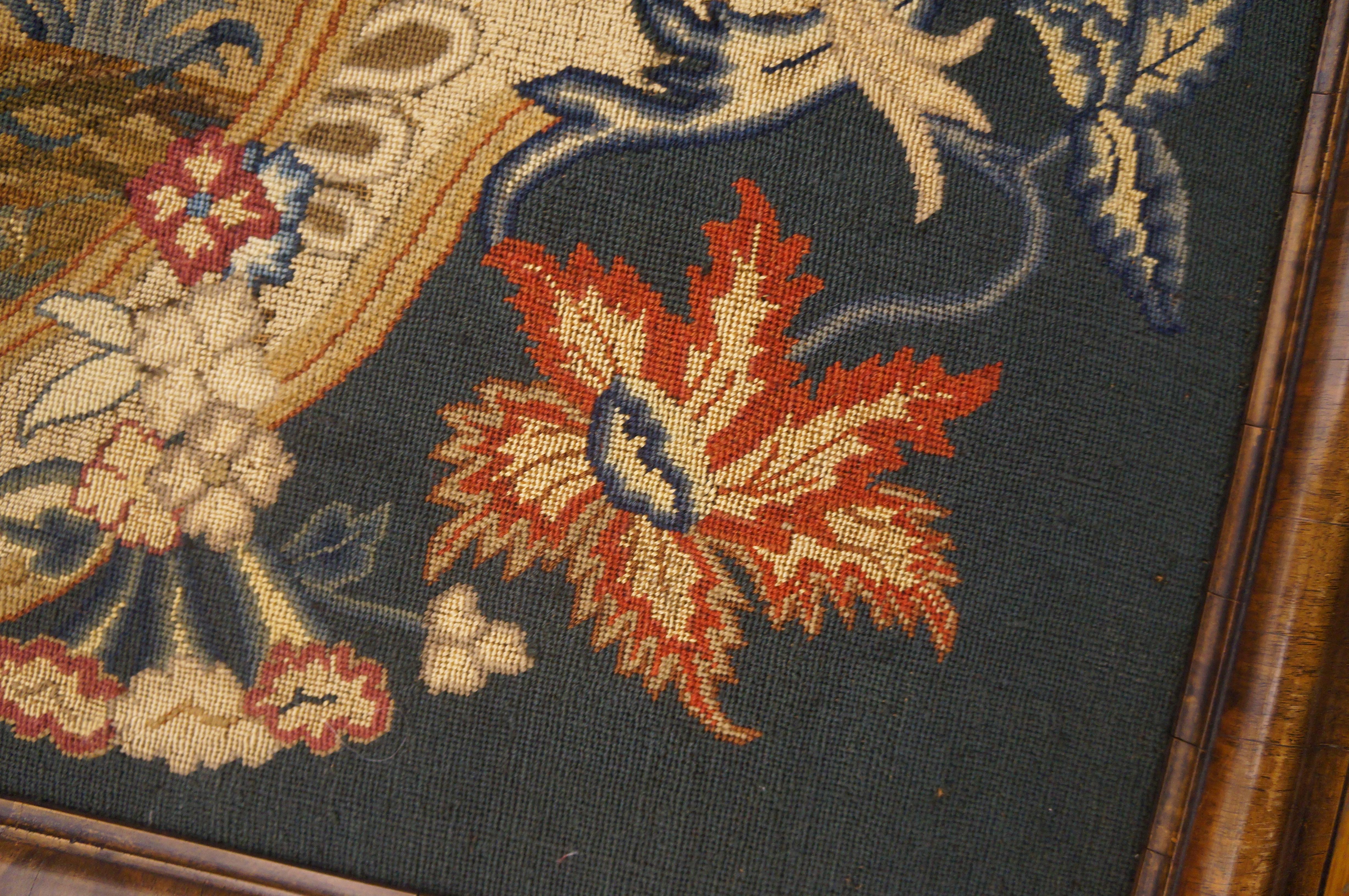 Pair of Mid-18th Century English Petit-Point Fireplace Screen For Sale 7