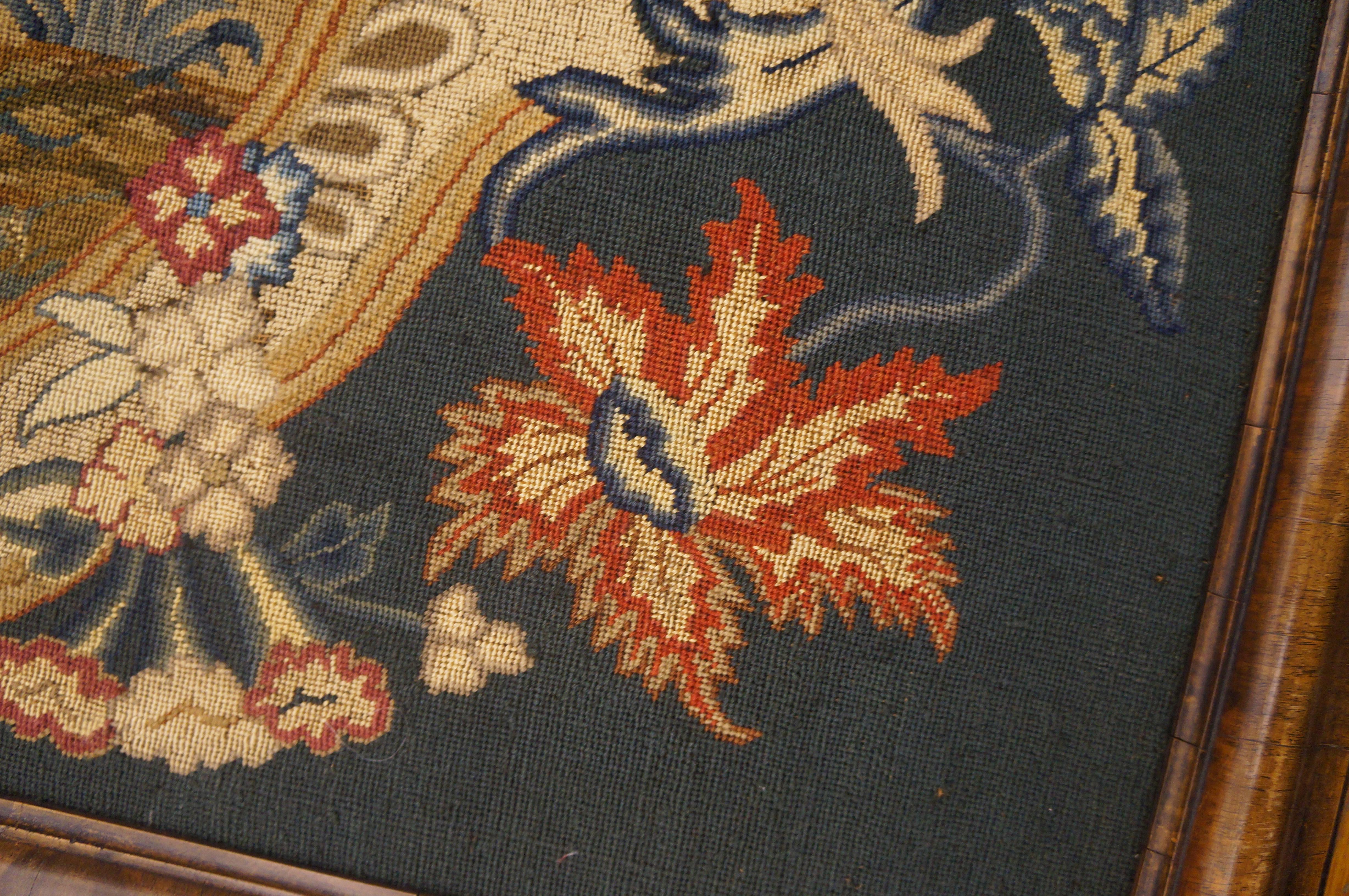  Antique Needlepoint Rug 2' 6