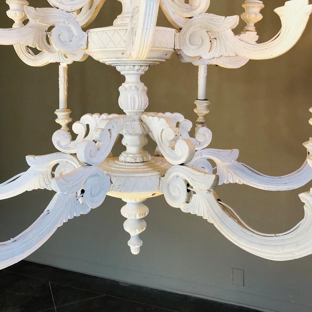 Pair of Antique Painted Chandeliers 3