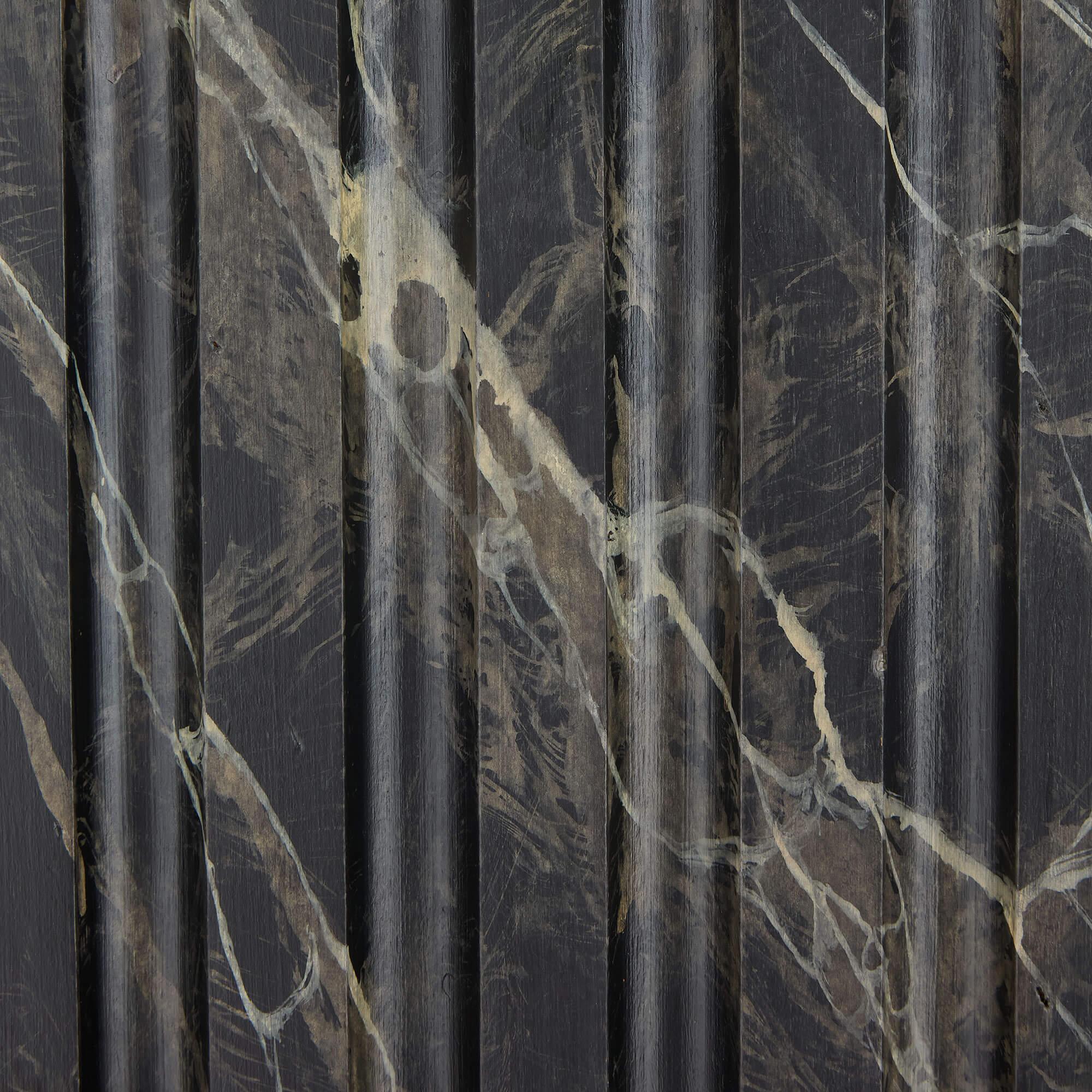 Pair Antique Painted Wood Marble Trompe L’Oeil Pedestals Stands Columns In Good Condition For Sale In London, GB