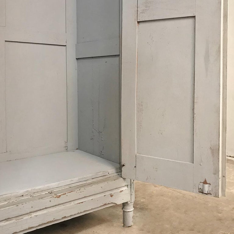 Pair of Antique Painted Wooden Locker at 1stDibs
