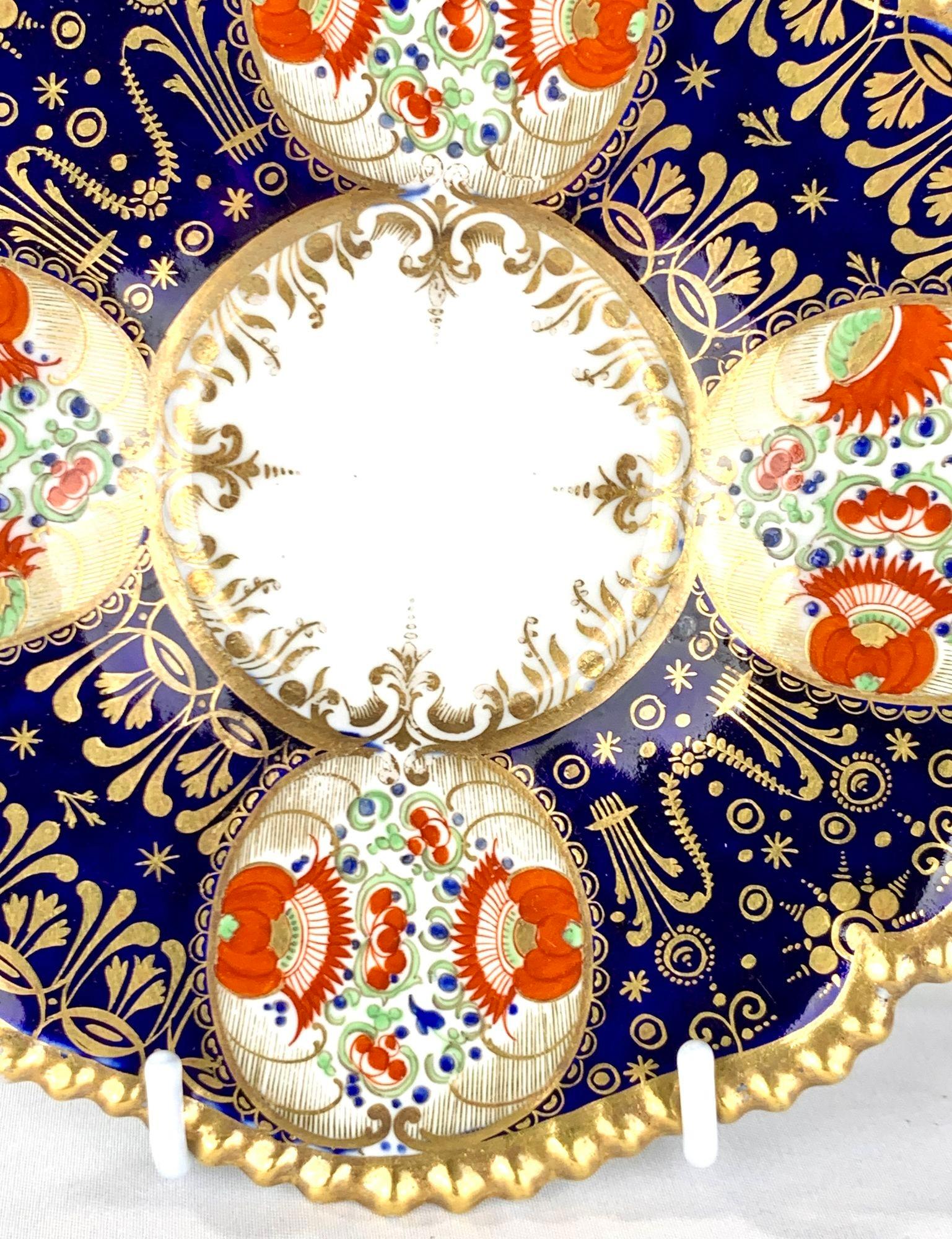 Pair Antique Porcelain Cups and Saucers by FBB Worcester Hand Painted Circa 1820 For Sale 4