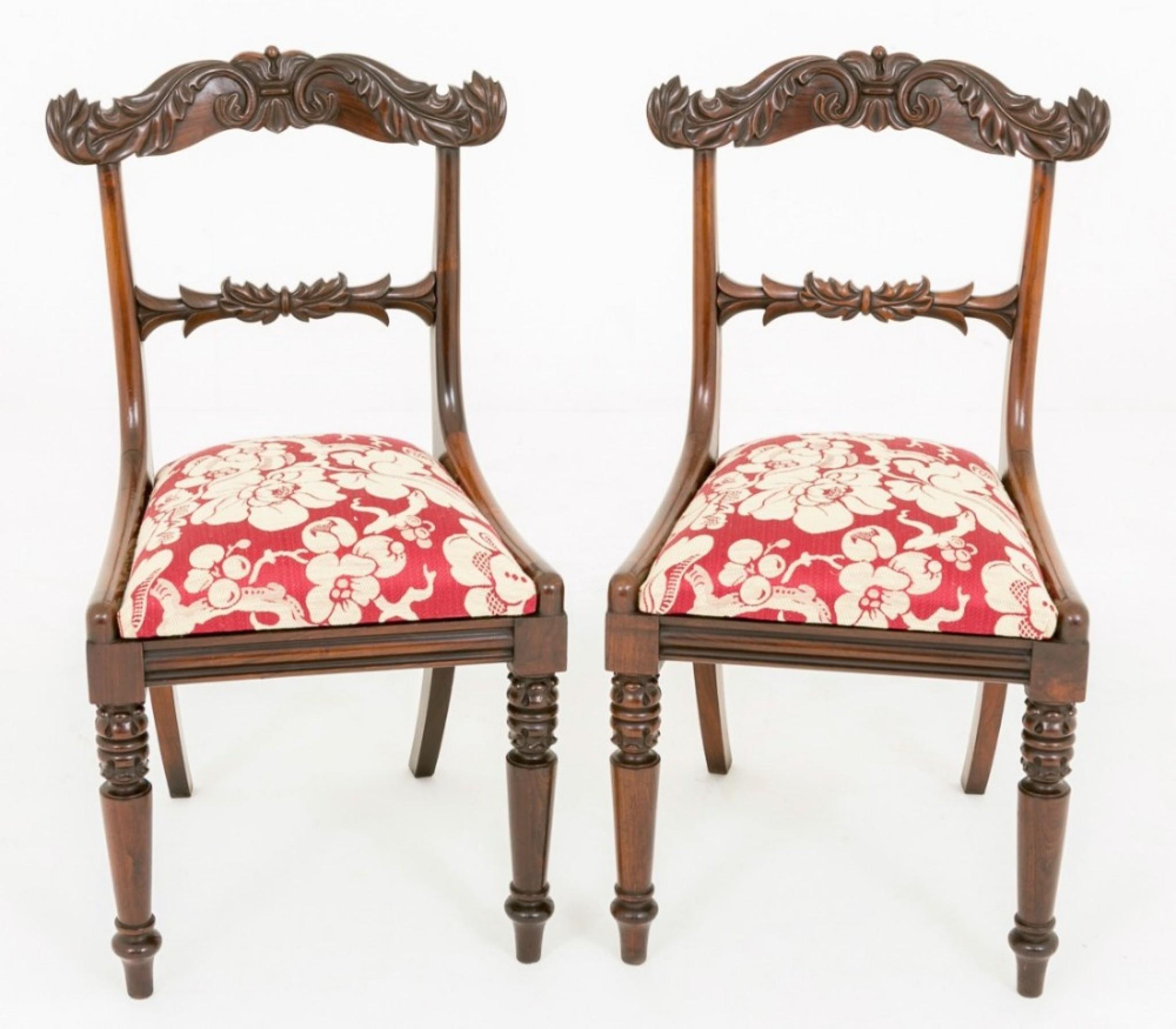 Pair Antique Regency Arm Chairs in Rosewood Dining Chair 3