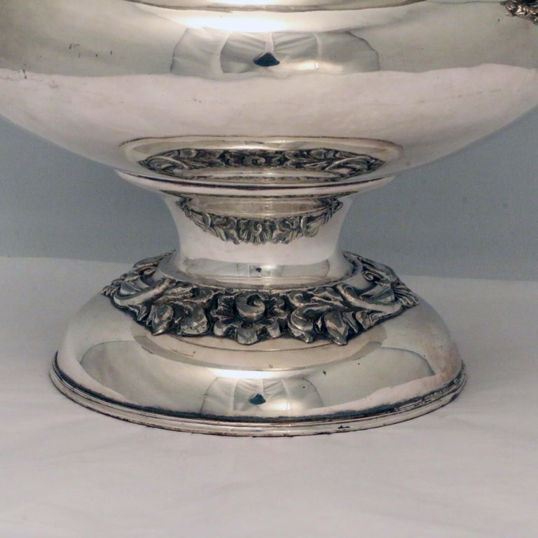 Pair of Antique Sheffield Silver Plate Wine Coolers at 1stDibs