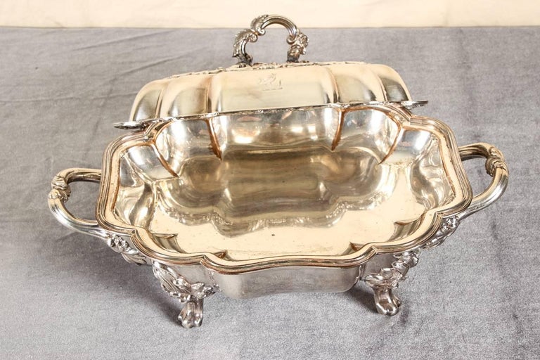 Antique Silver Plate Lidded Serving Dishes from the Estate of Eartha