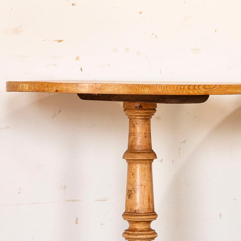 antique pedestal side table