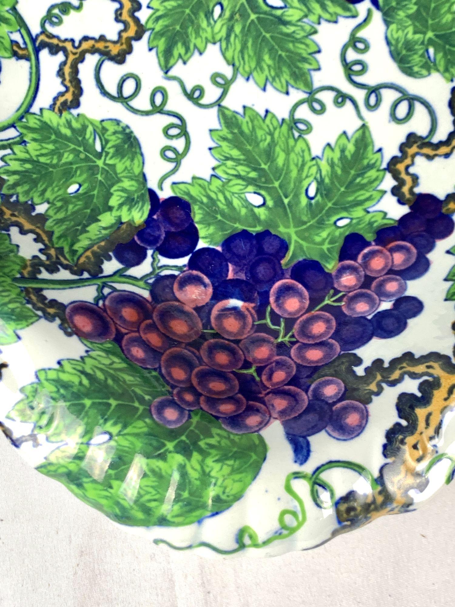 Coppia di piatti antichi Spode con motivo Greene & Greene Inghilterra Circa 1820 in vendita 6