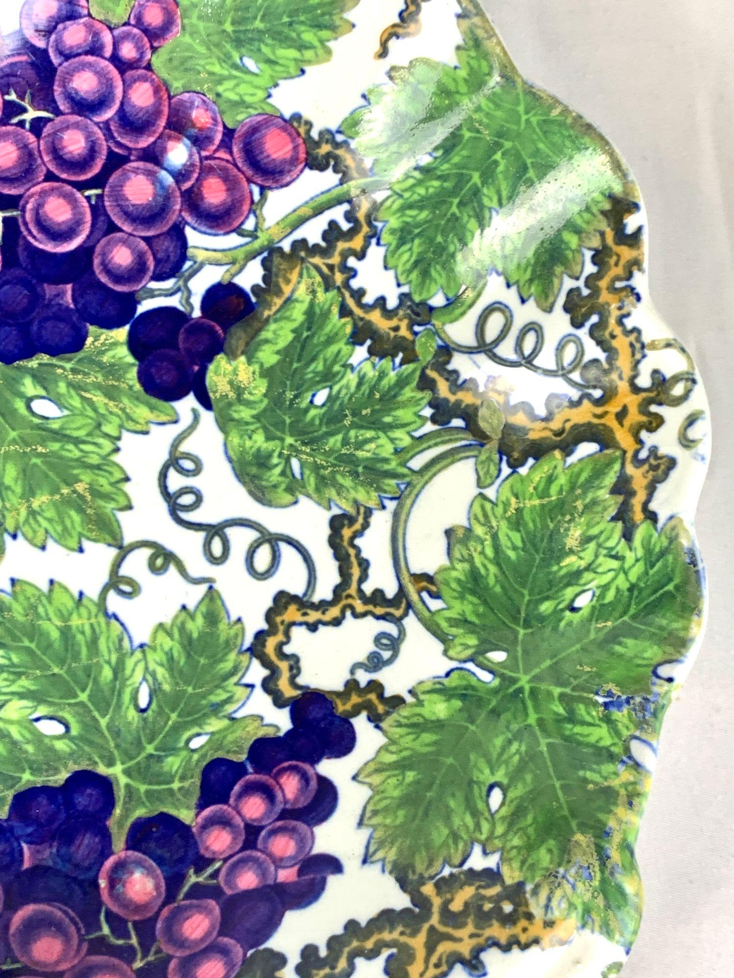 Coppia di piatti antichi Spode con motivo Greene & Greene Inghilterra Circa 1820 in vendita 1