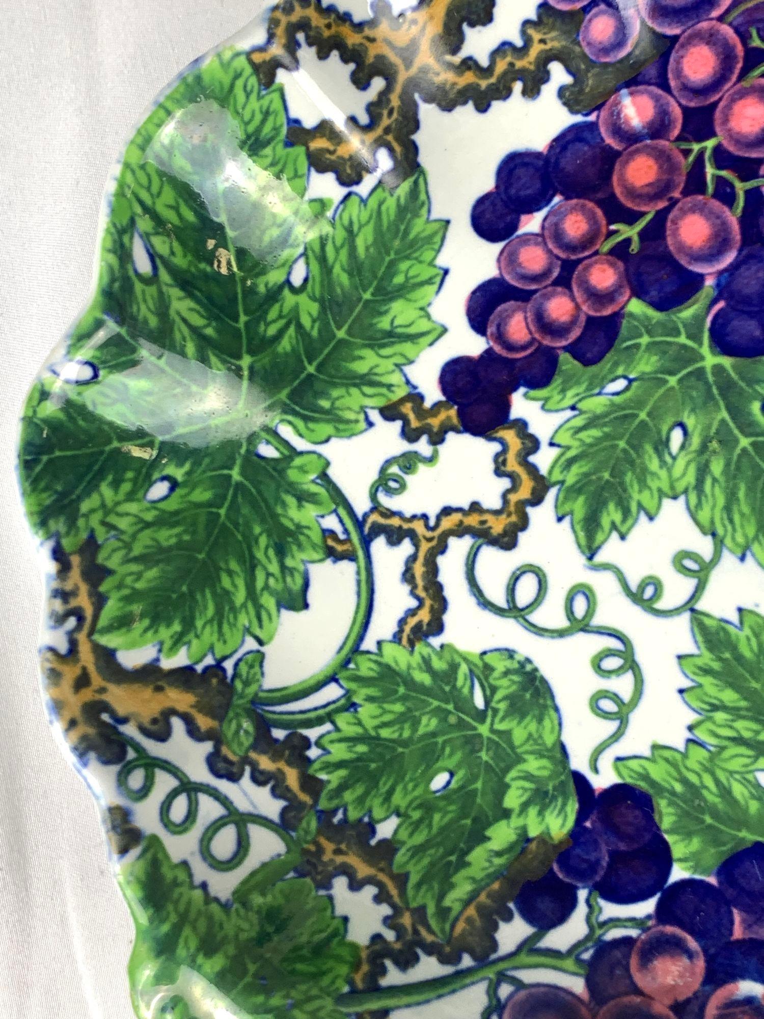 Coppia di piatti antichi Spode con motivo Greene & Greene Inghilterra Circa 1820 in vendita 3