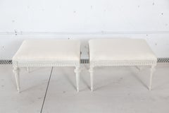 One  Antique Swedish Gustavian Style Painted Stool