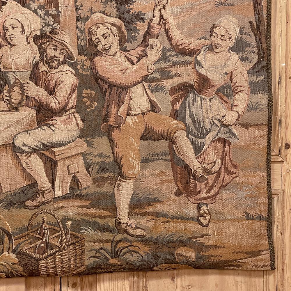 Pair Antique Tapestries After David Teniers the Younger For Sale 1