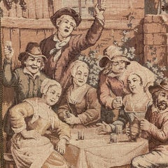 Par de tapices antiguos de David Teniers el Joven