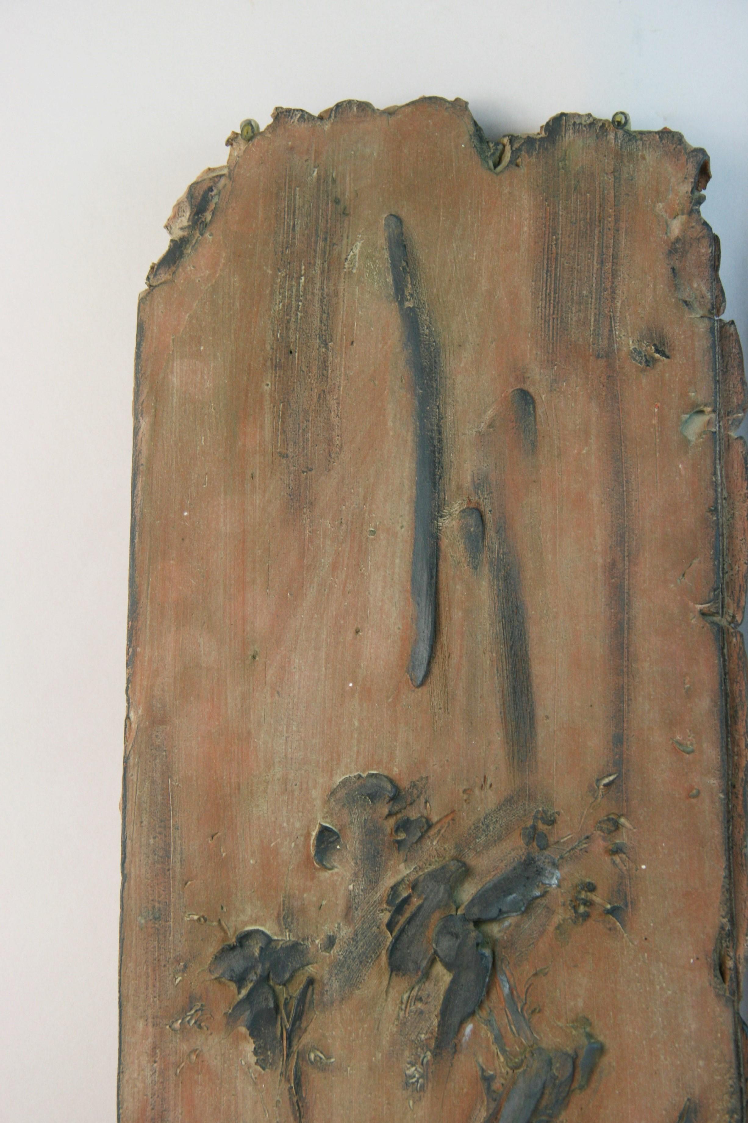 Japanese Pair Antique  Terracotta Wall Panels For Sale 3