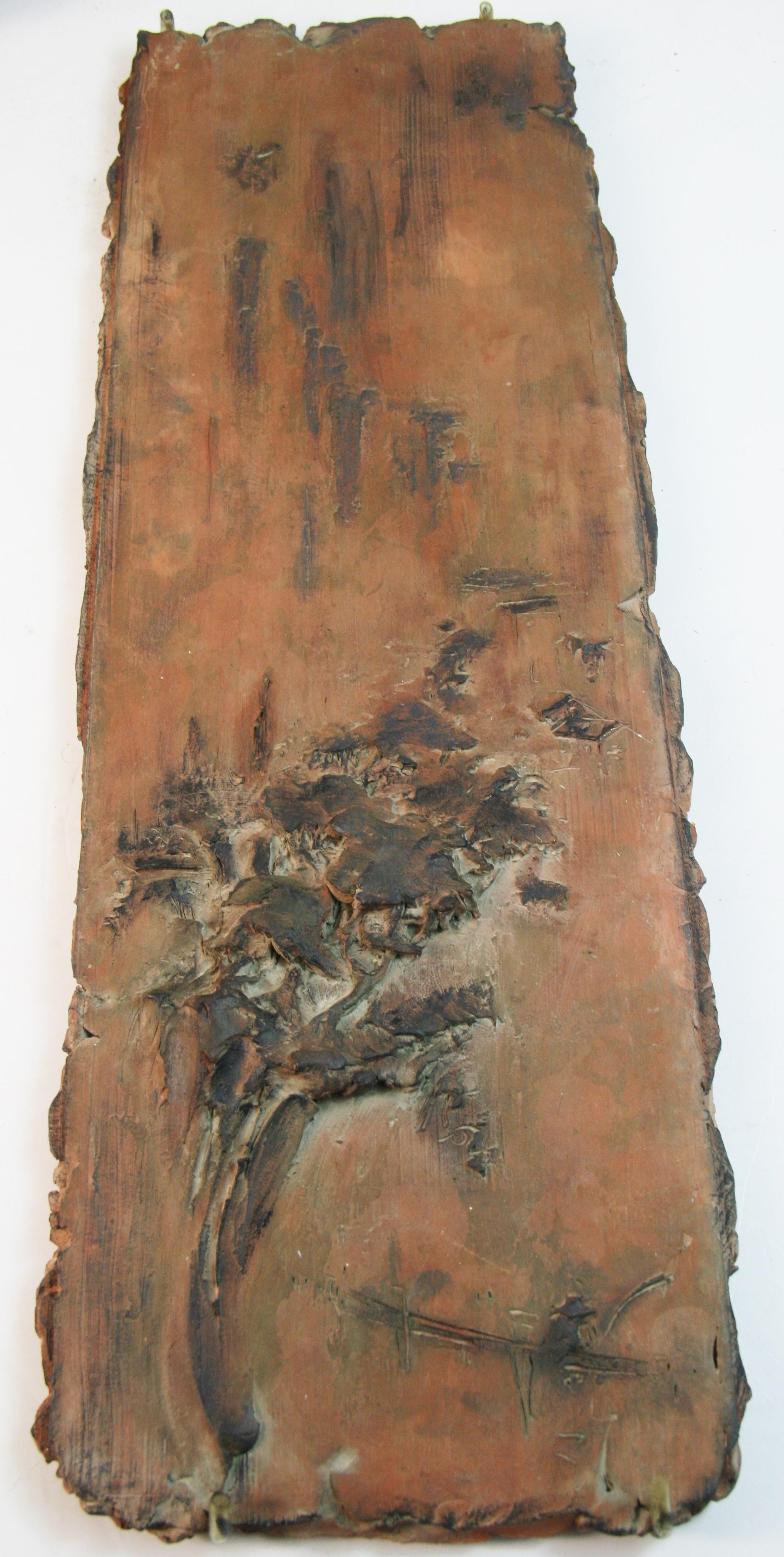 Japanese Pair Antique  Terracotta Wall Panels For Sale 4