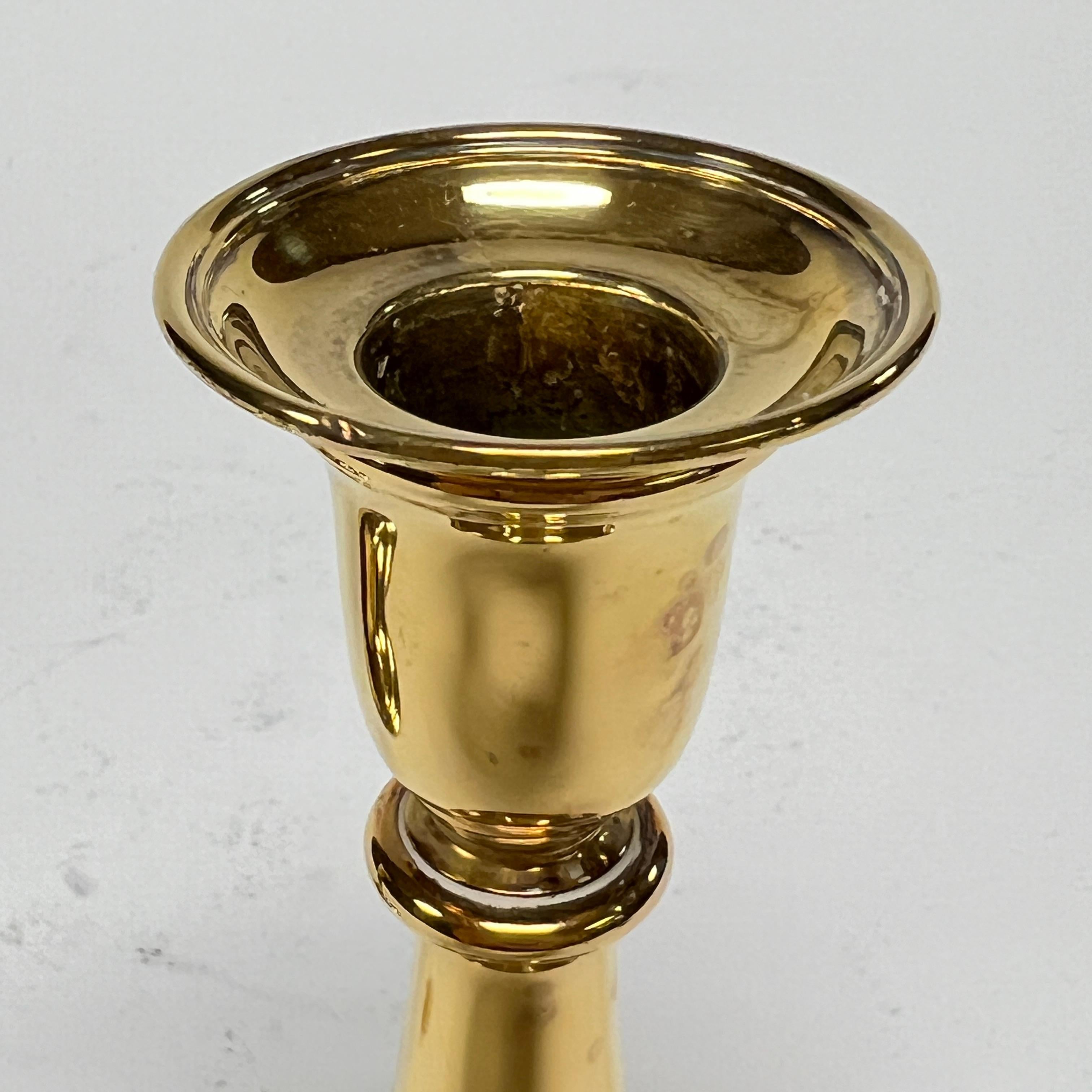 Coppia di antichi candelabri in argento dorato Tiffany and Company in vendita 1