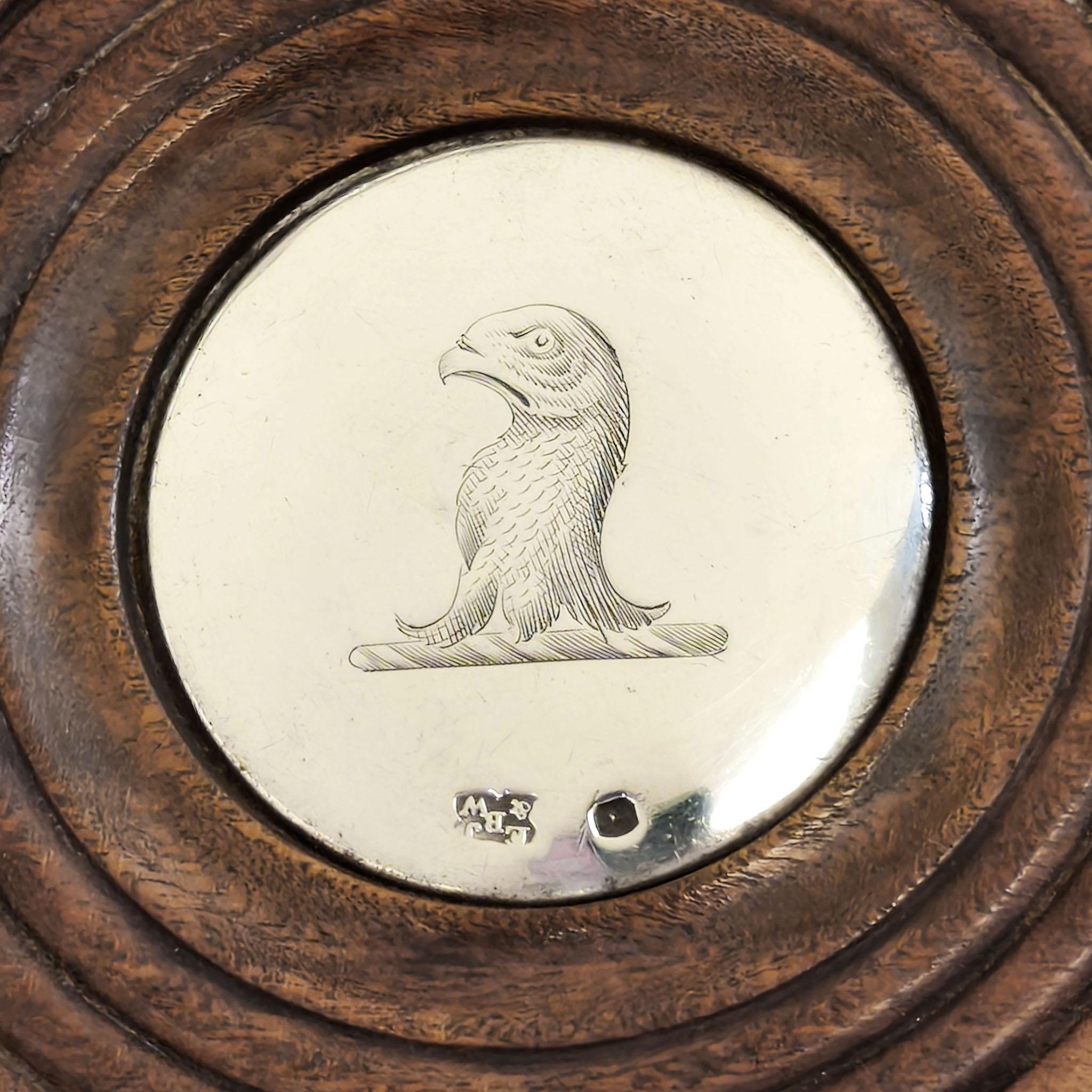 Argento 925 Coppia di antichi sottobicchieri vittoriani in argento per bottiglie di vino Londra Inghilterra 1850 in vendita