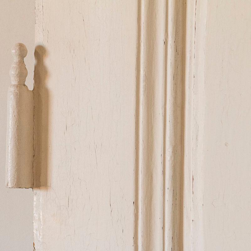 19th Century Pair of Antique Vintage White Painted Tall Doors