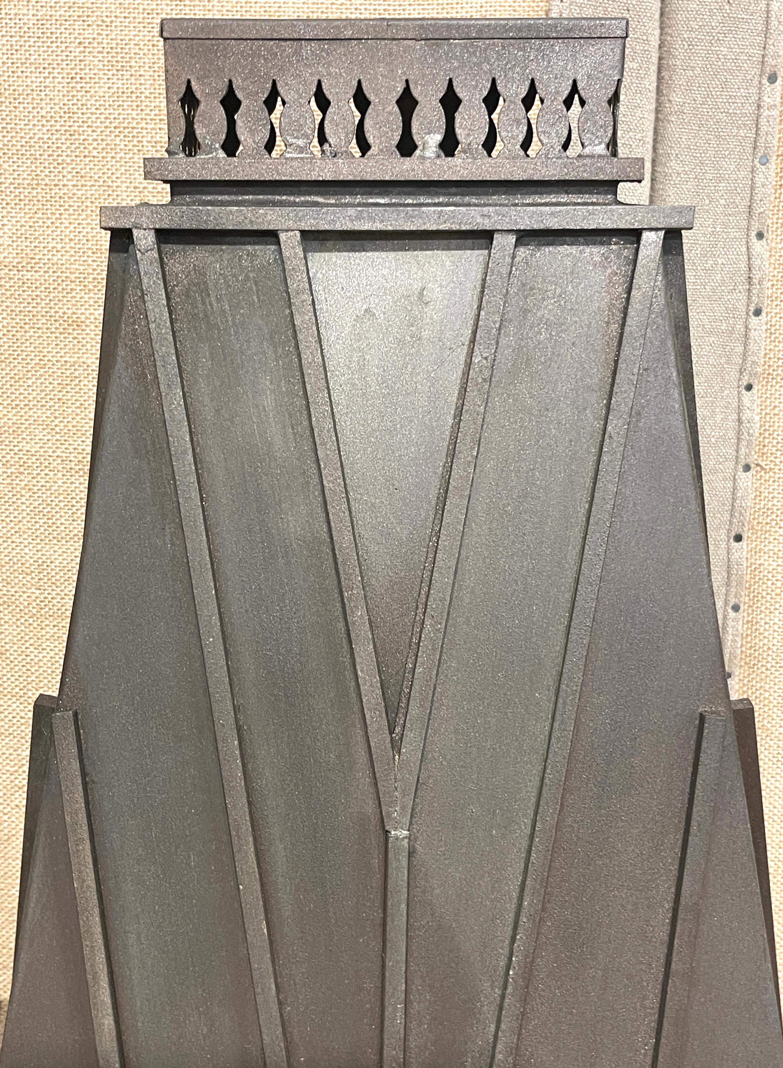 Pair Architectural Georgian Gothic Bronze Exterior/Interior Wall Sconces In Good Condition In West Palm Beach, FL