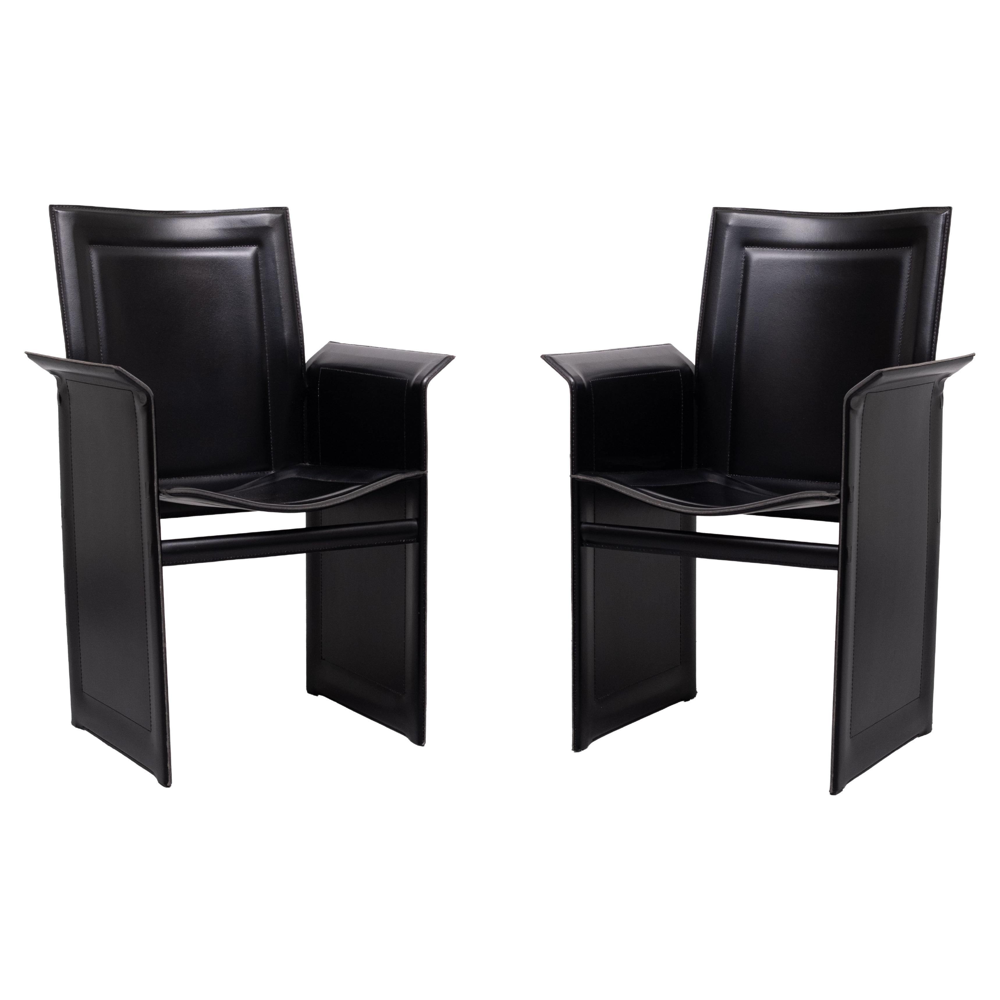 Pair Arm Chairs Arrben model solaria 1970s Italy